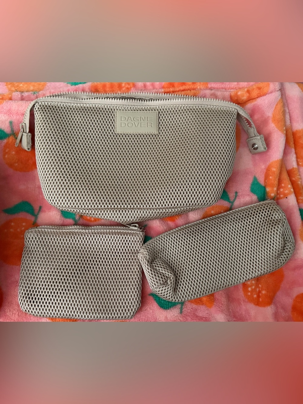 Dagne Dover 3-Piece Mesh Pouch Set